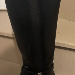 Call It Spring Black Over the Knee Boots muntingia styl wedge boot